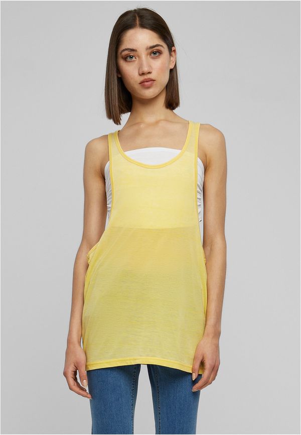 UC Ladies Ladies Loose Burnout Tank Yellow