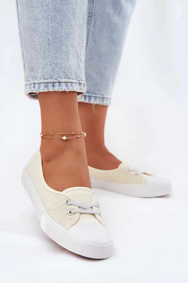 Lee Cooper Ladies Sneakers With Embroidery Lee Cooper