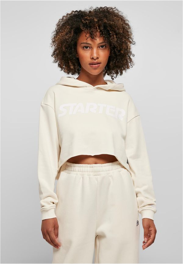 Starter Black Label Ladies Starter Cropped Hoody Light White