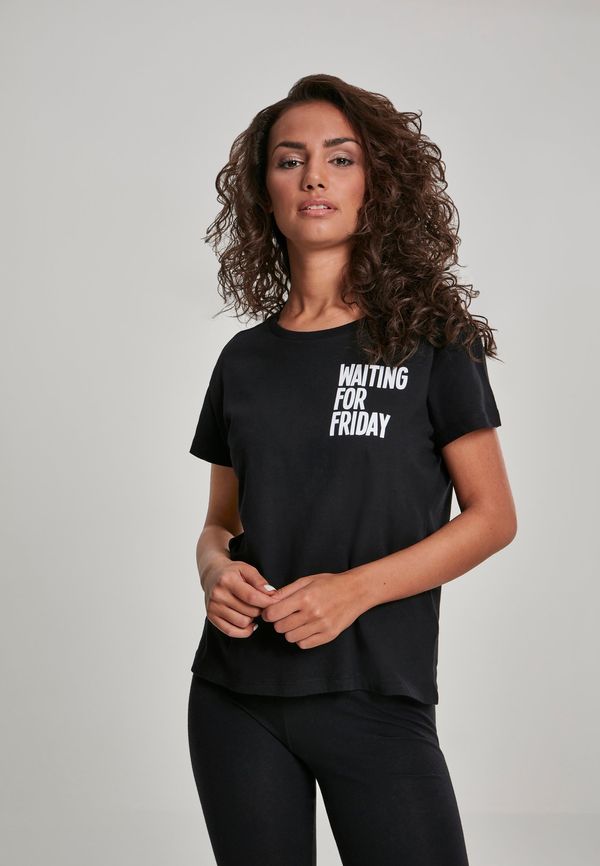 MT Ladies Ladies Waiting For Friday Box Tee Black