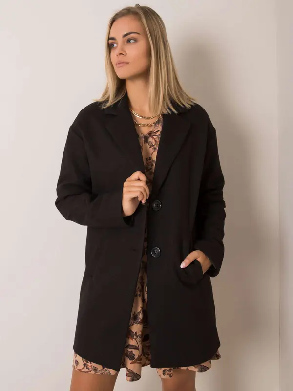 Fashionhunters Lady's black coat