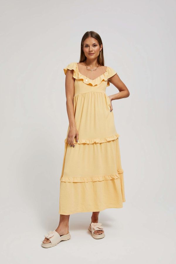 Moodo LADY'S DRESS L-SU-4065 VANILLA