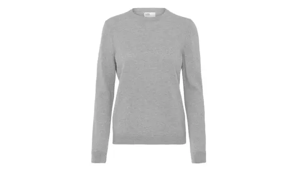 Colorful Standard Lahek merino pulover svetlo rjave barve