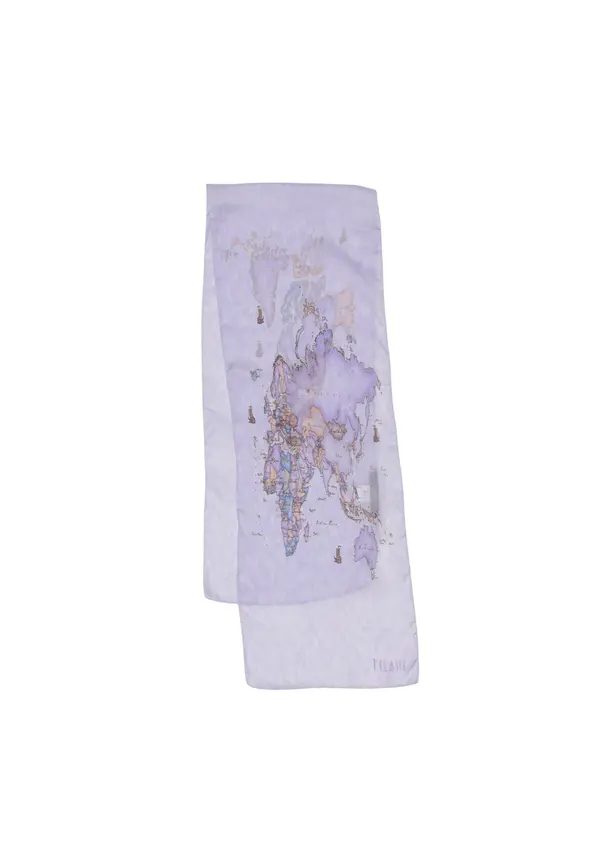 Alviero Martini Prima Classe Lahek potiskani šal