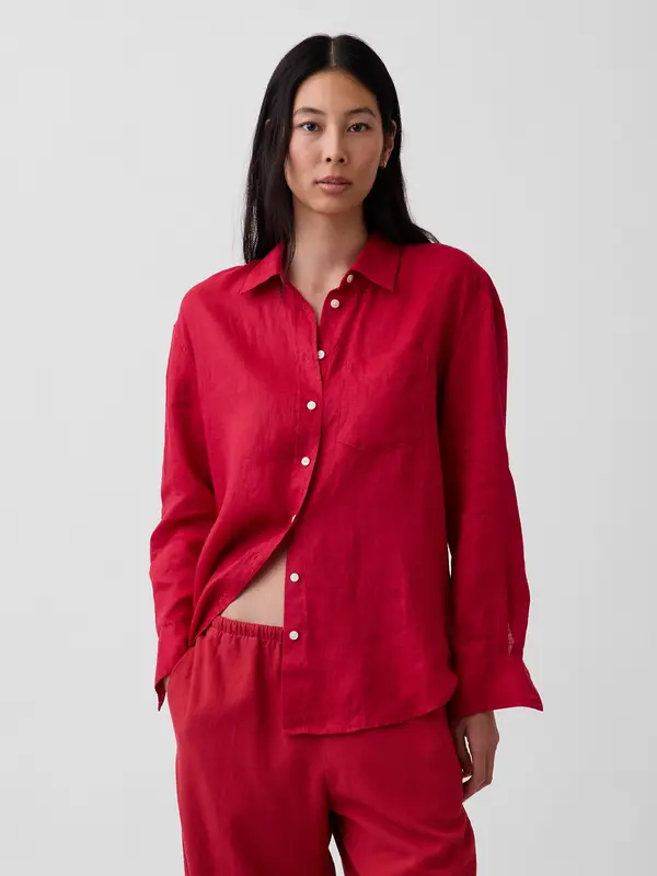 GAP Lanena oversized srajca GAP