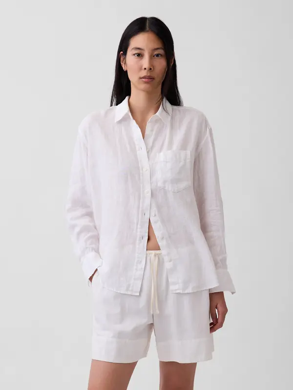 GAP Lanena oversized srajca GAP
