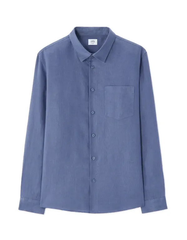 Celio Lanena srajca Celio Daflix - modra