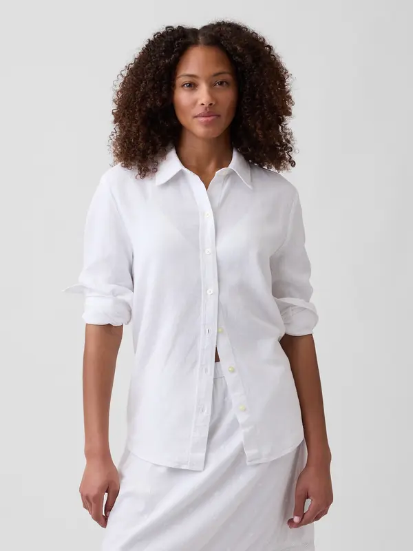GAP Lanena srajca GAP Oversize