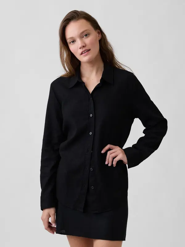 GAP Lanena srajca GAP Oversize