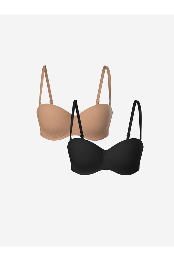 LC Waikiki LC Waikiki 2-Pack Underwired Unfilled Plain Strapless Bra