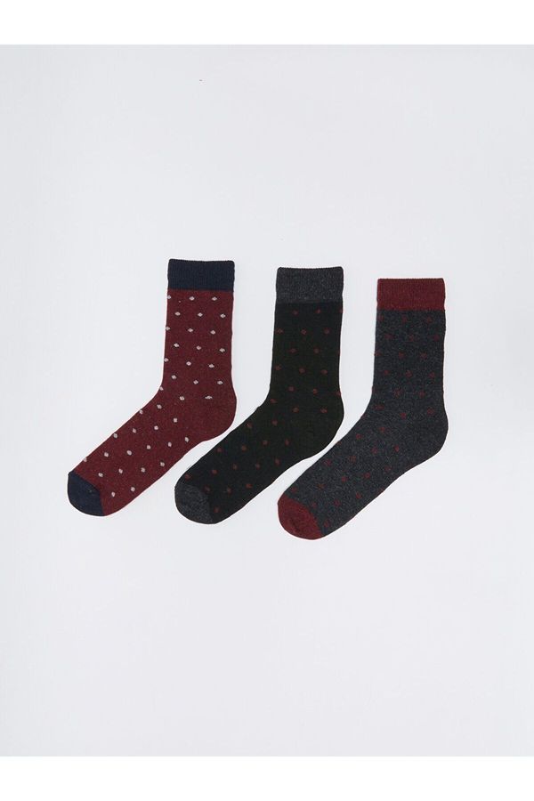 LC Waikiki LC Waikiki 3-Pack Lcw Patterned Men's Socks