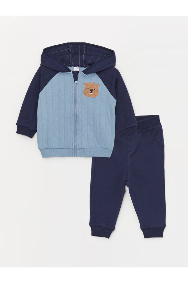 LC Waikiki LC Waikiki Baby Boy Hoodie and Sweatpants 2-Piece Set