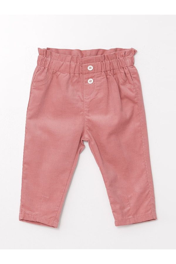 LC Waikiki LC Waikiki Basic Baby Girl Trousers with Elastic Waist