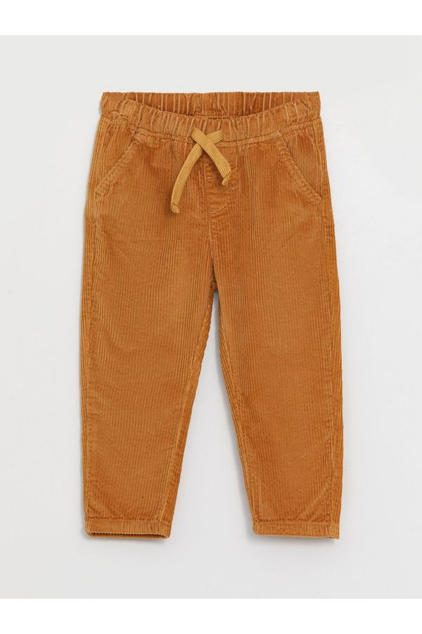 LC Waikiki LC Waikiki Basic Velvet Baby Boy Trousers with Elastic Waist