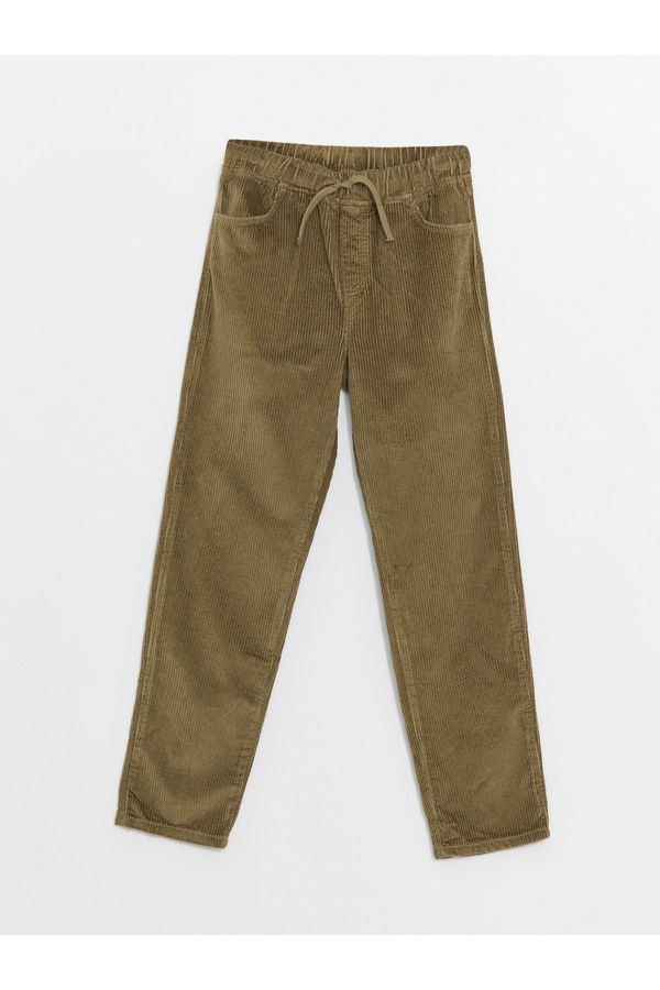 LC Waikiki LC Waikiki Basic Velvet Boy's Trousers with Elastic Waist