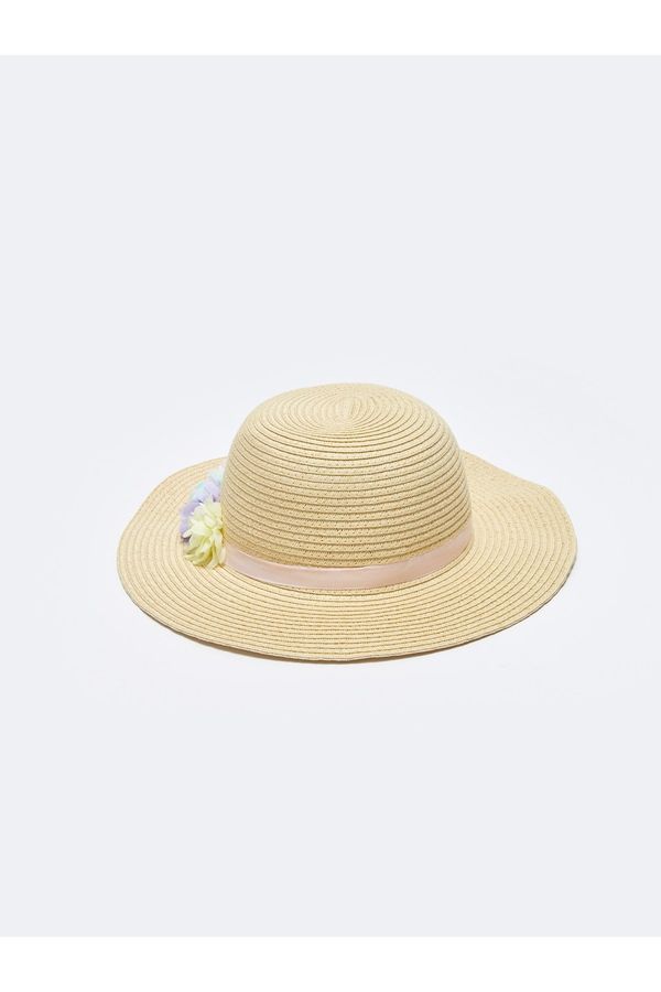 LC Waikiki LC Waikiki Bias Detail Girl's Straw Fedora Hat