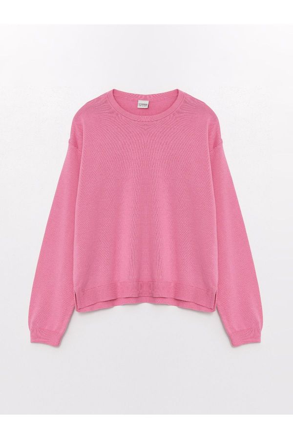 LC Waikiki LC Waikiki Crew Neck Basic Long Sleeve Girls Knitwear Sweater