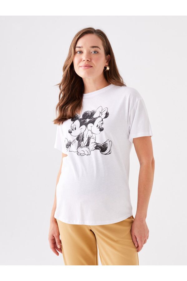 LC Waikiki LC Waikiki Crew Neck Disney Printed Short Sleeve Maternity T-Shirt