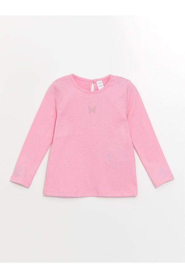 LC Waikiki LC Waikiki Crew Neck Long Sleeve Basic Baby Girl T-Shirt