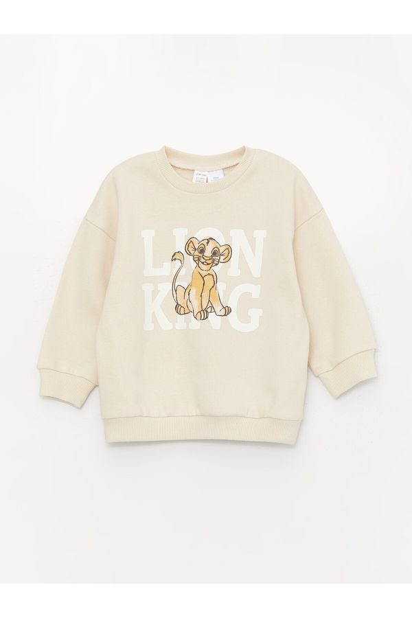 LC Waikiki LC Waikiki Crew Neck Long Sleeve Lion King Printed Baby Boy Sweatshirt