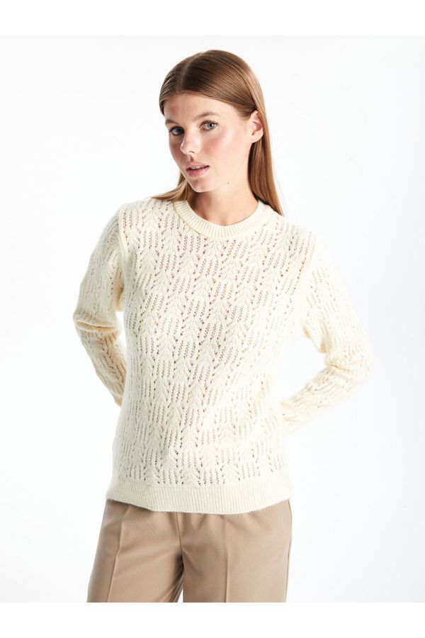 LC Waikiki LC Waikiki Crew Neck Openwork Women's Knitwear Sweater