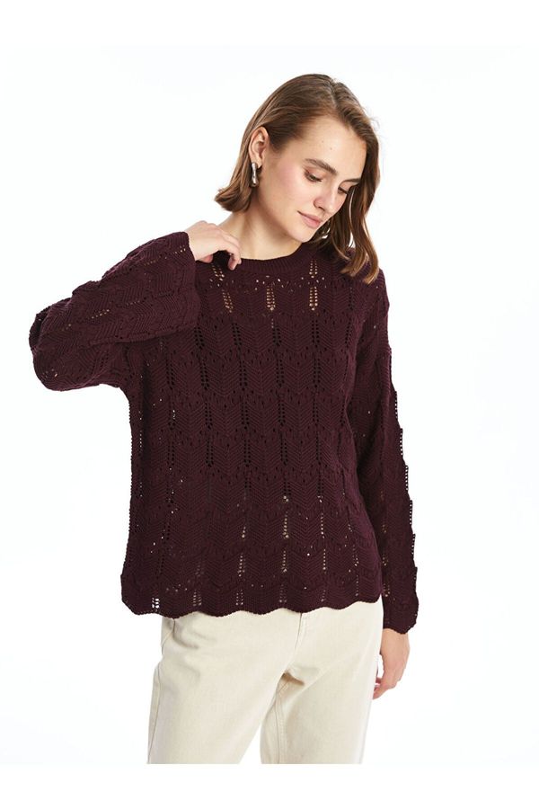 LC Waikiki LC Waikiki Crew Neck Openwork Women's Knitwear Sweater