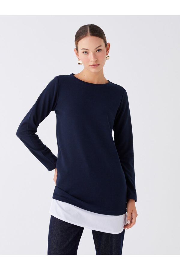 LC Waikiki LC Waikiki Crew Neck Plain Long Sleeve Women's Tunic