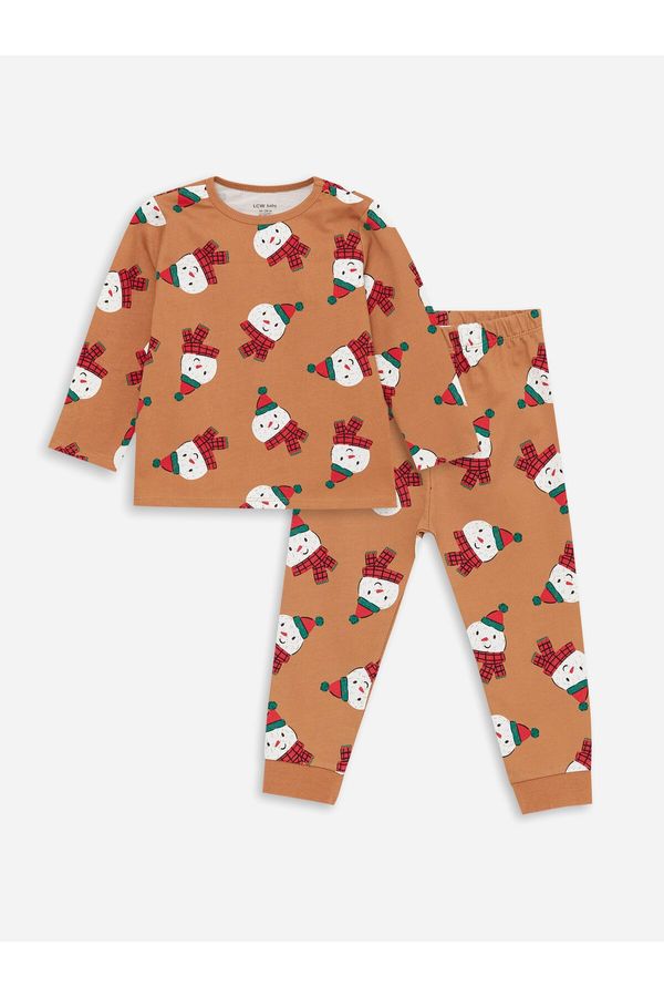 LC Waikiki LC Waikiki Crew Neck Printed Baby Boy Pajama Set