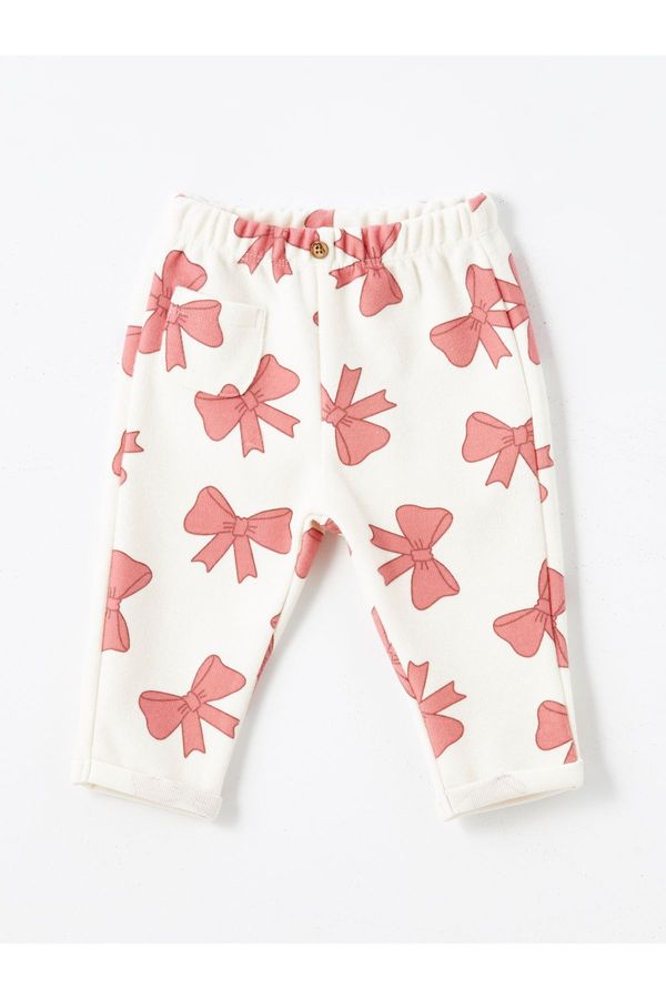 LC Waikiki LC Waikiki Elastic Waist Printed Baby Girl Trousers