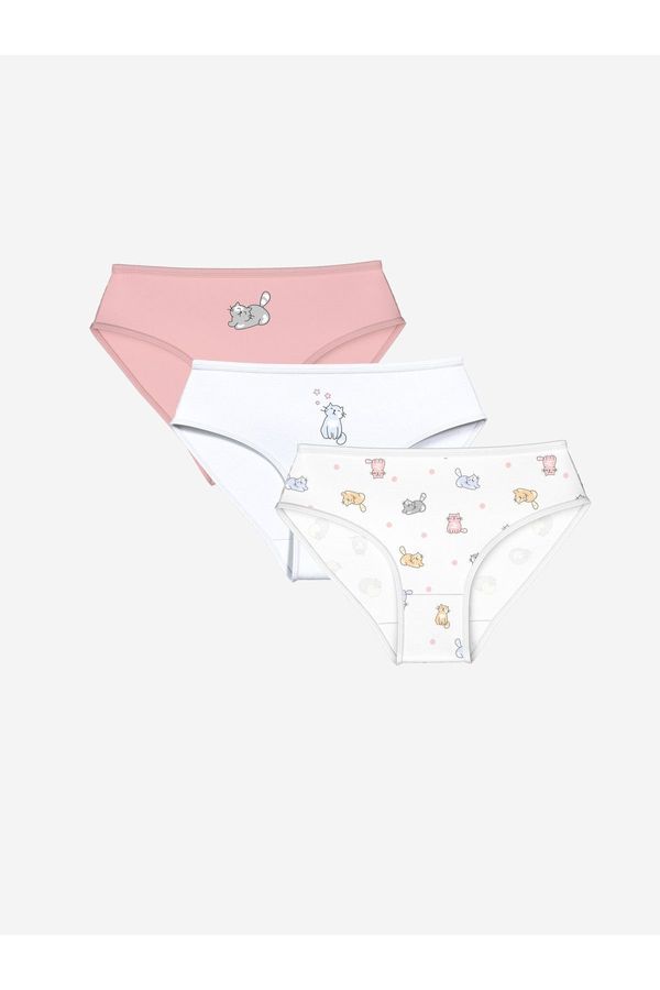 LC Waikiki LC Waikiki Girls' Printed Panties 3-Pack