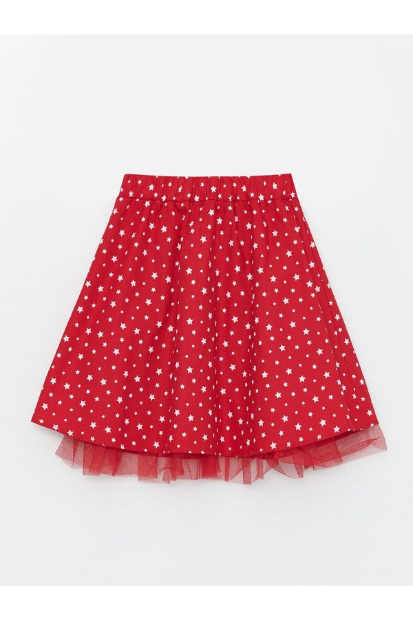 LC Waikiki LC Waikiki Girl's Skirt with an Elasticated Printed Waist