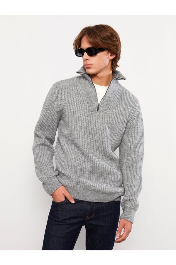 LC Waikiki LC Waikiki High Collar Long Sleeve Men's Knitwear Sweater