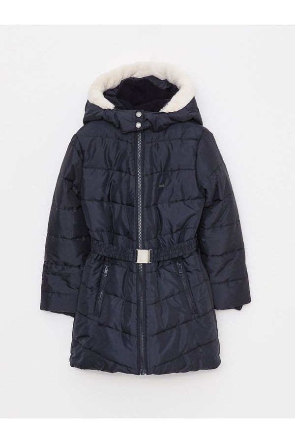 LC Waikiki LC Waikiki Hooded Basic Girl's Coat