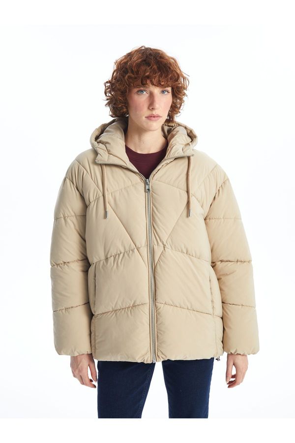 LC Waikiki LC Waikiki Hooded Plain Oversize Women's Puffer Coat