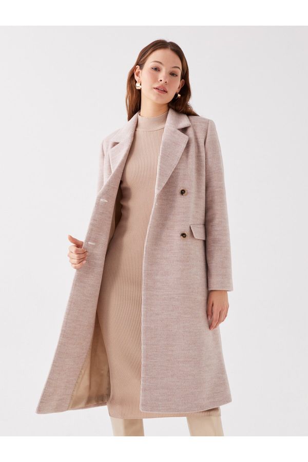 LC Waikiki LC Waikiki jakna ovratnik Naravnost dolg rokav Debel ženski žigosan plašč