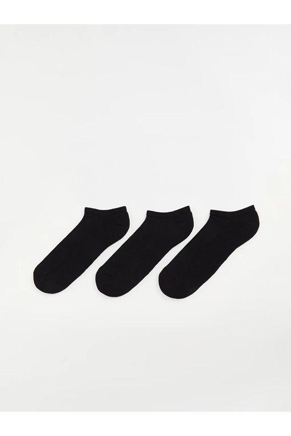 LC Waikiki LC Waikiki LCW ACCESSORIES Black Men's Sneaker Socks 3-Pack