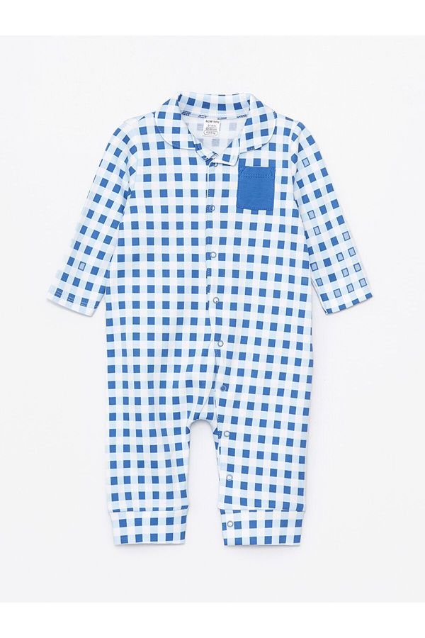 LC Waikiki LC Waikiki Lcw Baby Collar Plaid Baby Boy Jumpsuit