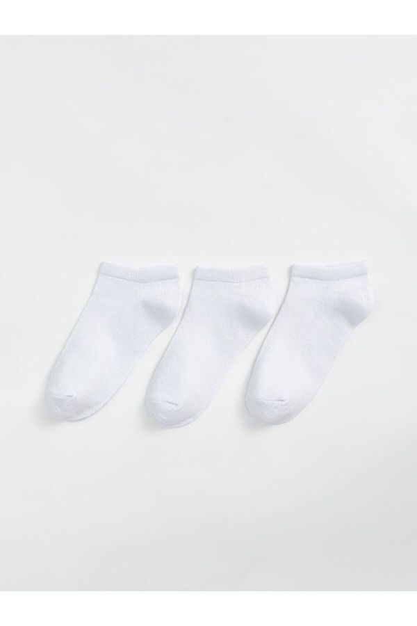 LC Waikiki LC Waikiki Lcw Basic Girls Booties Socks 3-Pack