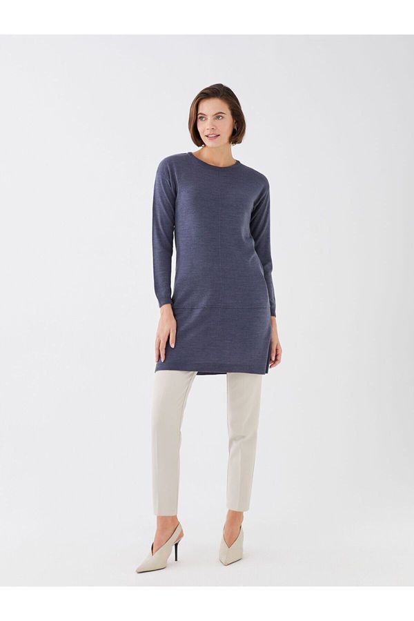 LC Waikiki LC Waikiki Lcw Crew Neck Plain Long Sleeve Women's Knitwear Tunic