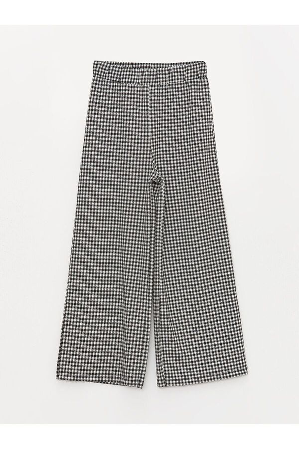 LC Waikiki LC Waikiki Lcw Elastic Waist Plaid Girl's Trousers