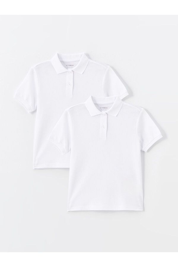 LC Waikiki LC Waikiki Lcw Polo Collar Basic Short Sleeve Boy's T-Shirt Pack of 2