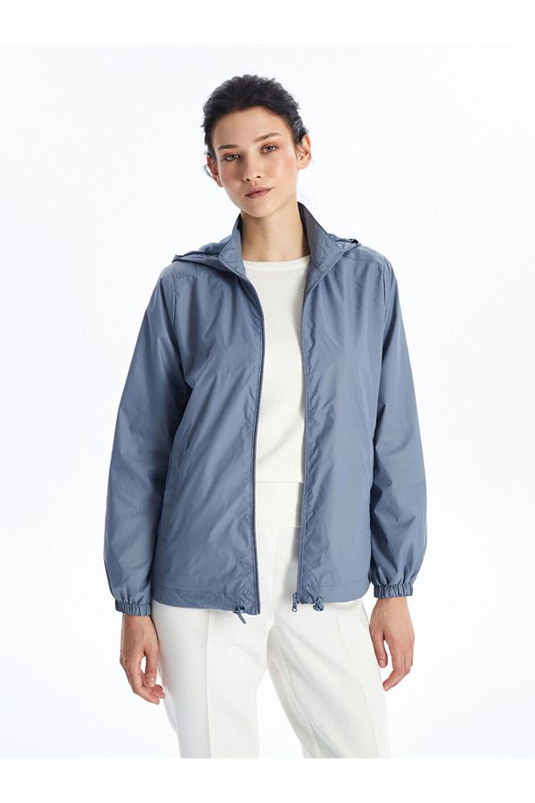 LC Waikiki LC Waikiki Lcw Women's Hooded Plain Raincoat