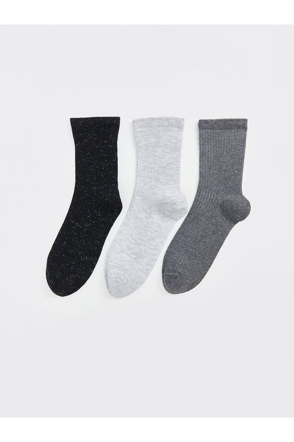 LC Waikiki LC Waikiki Lcw Women's Plain Socks 3 Pack