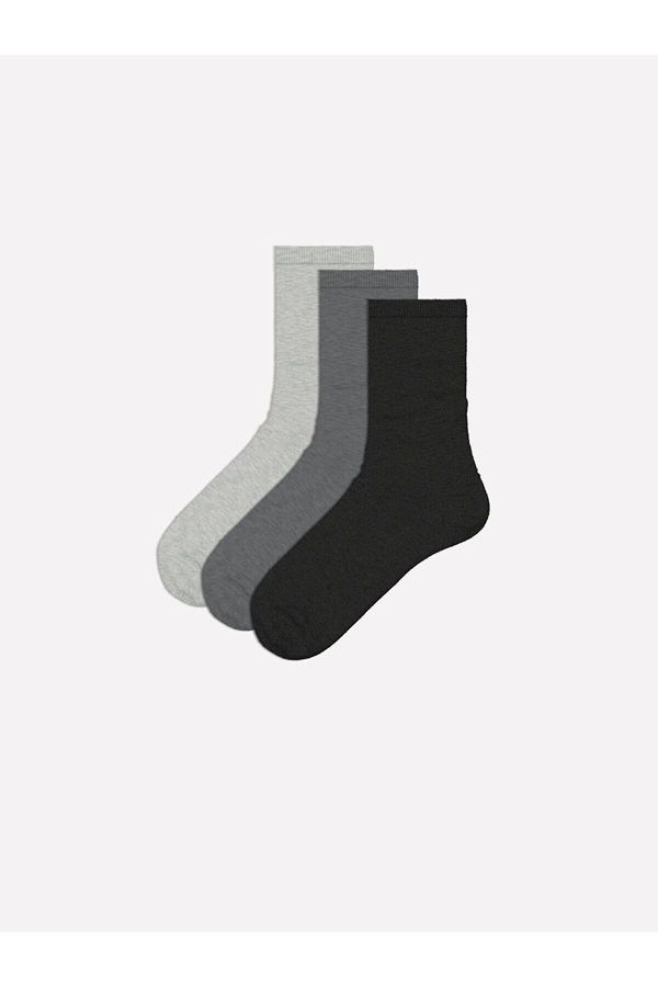 LC Waikiki LC Waikiki Lcw Women's Plain Socks 3 Pack