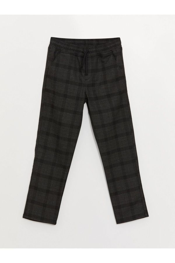 LC Waikiki LC Waikiki Plaid Boys' Pants with Elastic Waist