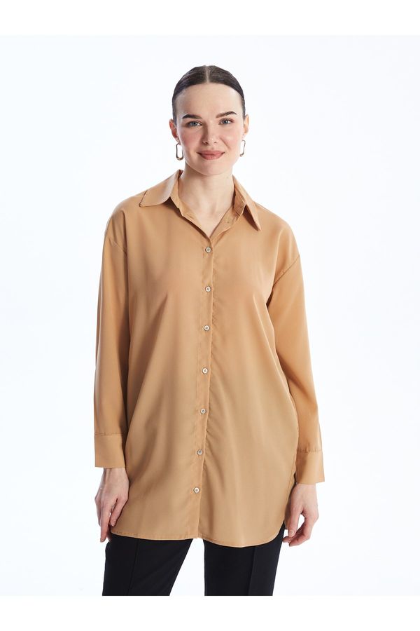 LC Waikiki LC Waikiki Plain Long Sleeve Oversize Women's Shirt Tunic