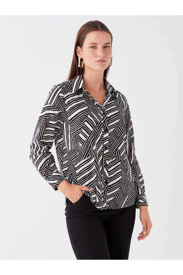 LC Waikiki LC Waikiki Polka Dot Long Sleeve Women's Shirt