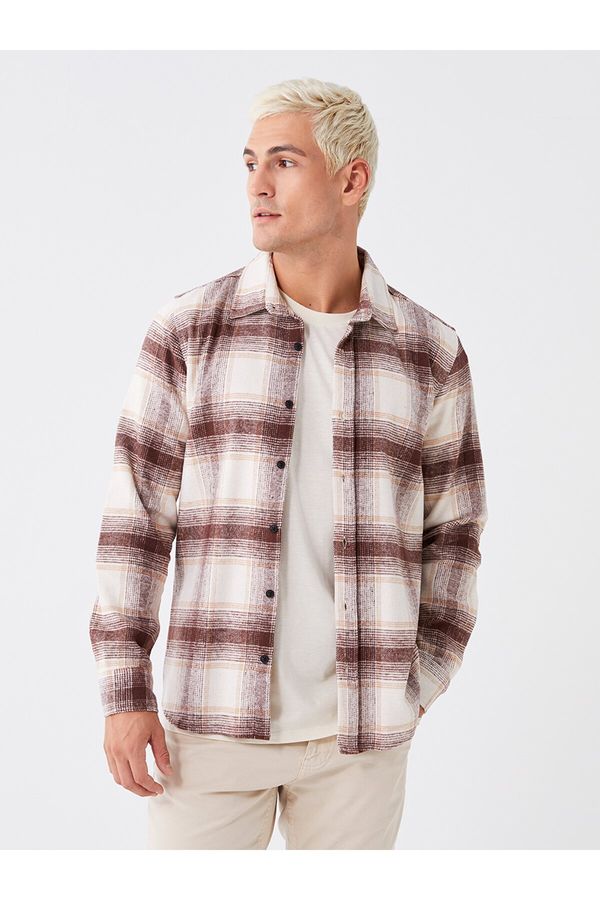 LC Waikiki LC Waikiki Regular Fit Long Sleeve Plaid Men's Lumberjack Shirt