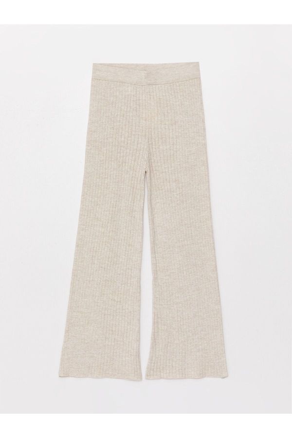 LC Waikiki LC Waikiki Straight Wide Leg Women's Knitwear Trousers with Elastic Waist