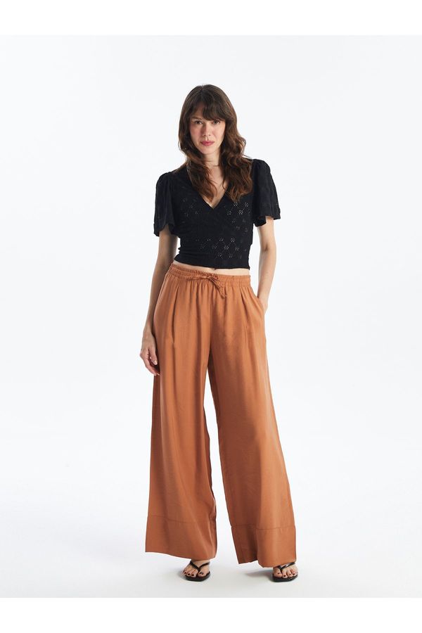 LC Waikiki LC Waikiki Straight Wide Leg Women's Trousers with Elastic Waist